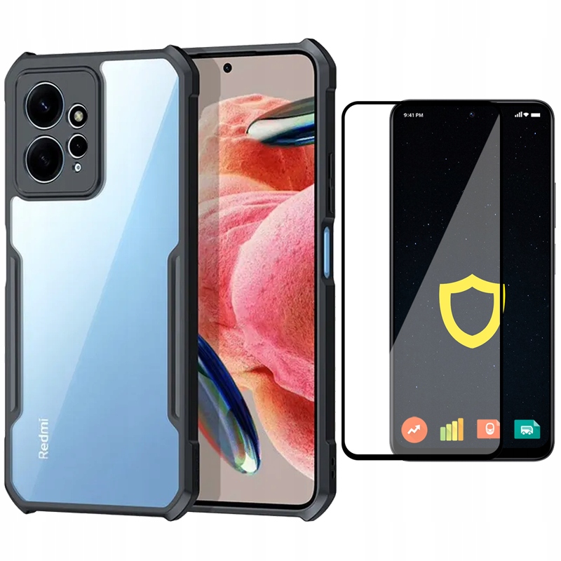 

Etui Do Redmi Note 12 4G Case Beetle Pełne Szkło