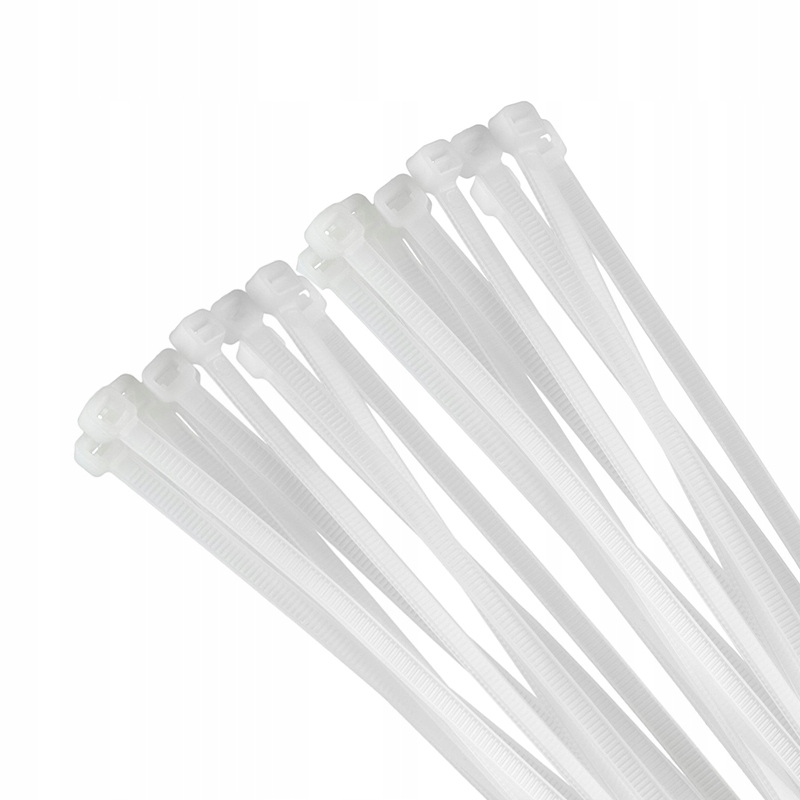 

Trytki Opaski Zaciskowe Kablowe Białe Uv 3,6x300