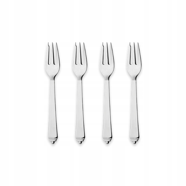 Georg Jensen Pyramid Vidličky na koláče 4 Ks