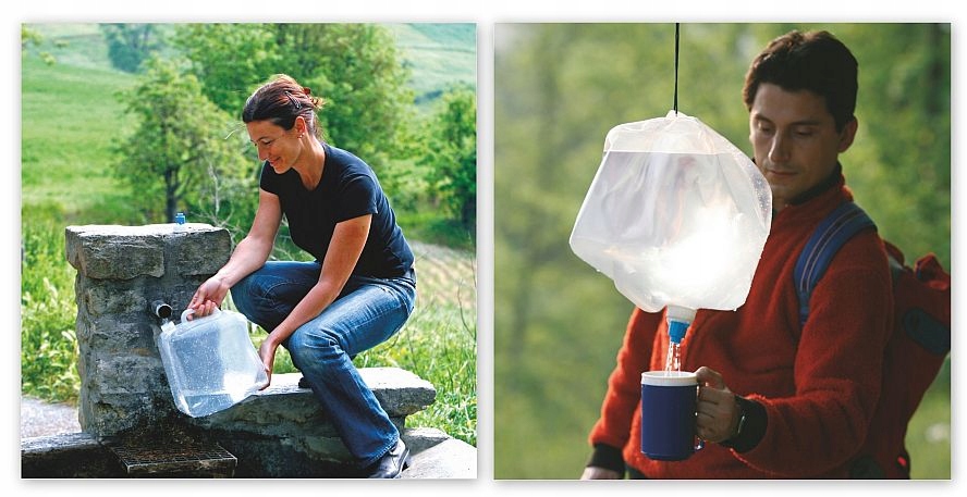 KANISTER ZBIORNIK BANIAK NA WODĘ 15L składany Model POJEMNIK NA WODĘ PITNĄ Z UCHWYTEM