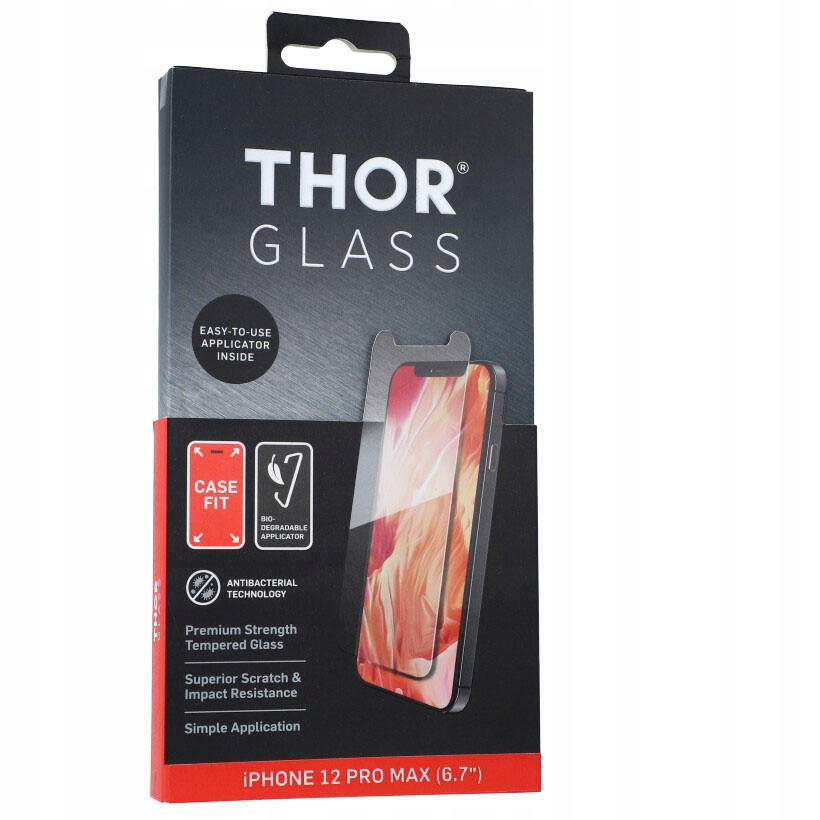 

Szkło do iPhone 12 Pro Max, Thor Case Fit