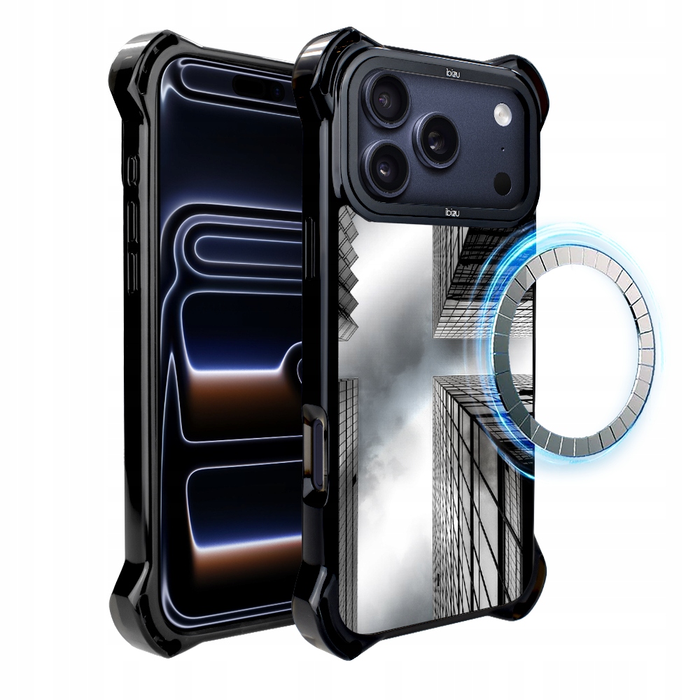 Pouzdro pro iPhone 17 Pro Ibizu DropGuard Ultra s MagSafe, mrakodrapy