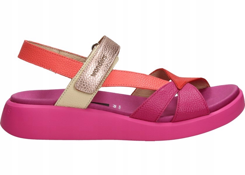 Wonders Sandály C-6552 39 Mar Wild V Fucsia