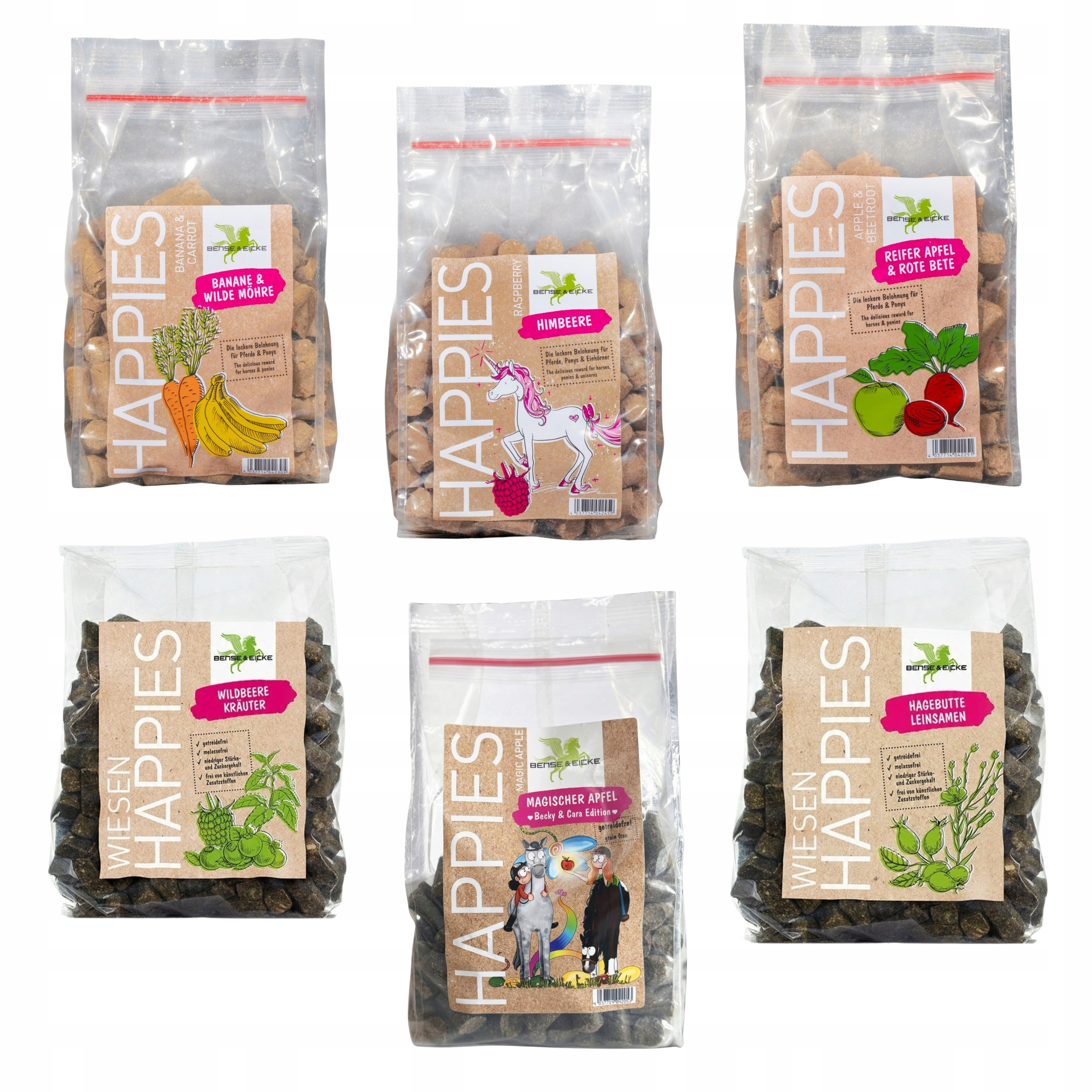 Zestaw smaczków Smaczek Przysmaki Dla Konia Banan Malina Zioła 6 Kg