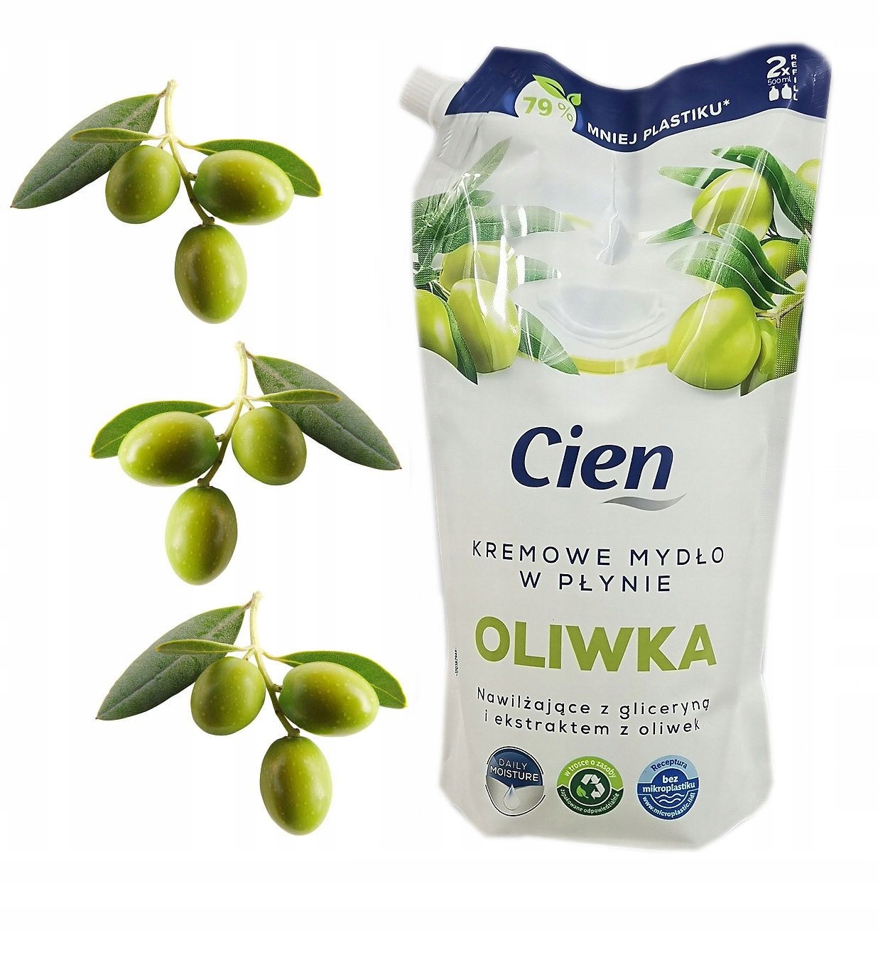 

Mydło W Płynie Cien 1L Oliwka Zapas