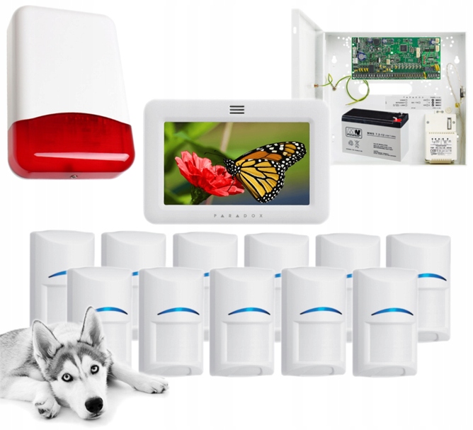 Alarm Do Domu Mieszkania Paradox 11BOSCH Pet IP150