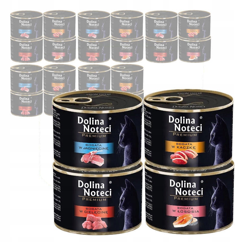 Dolina Noteci Premium Mokra Karma Dla Kota Mix Smaków 24x185g