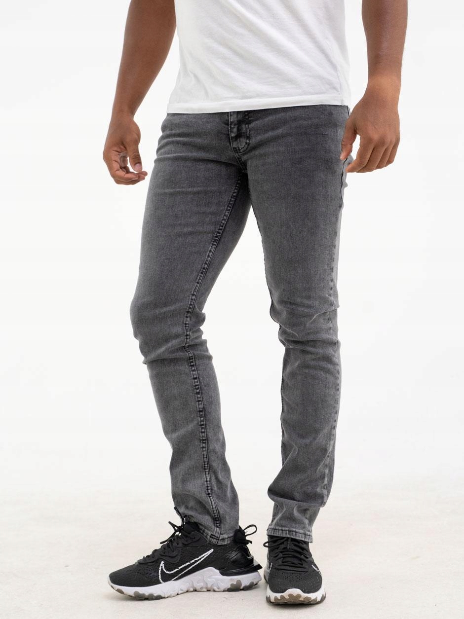 

Spodnie Męskie Jeansowe Croll Basic Slim Czarne 31