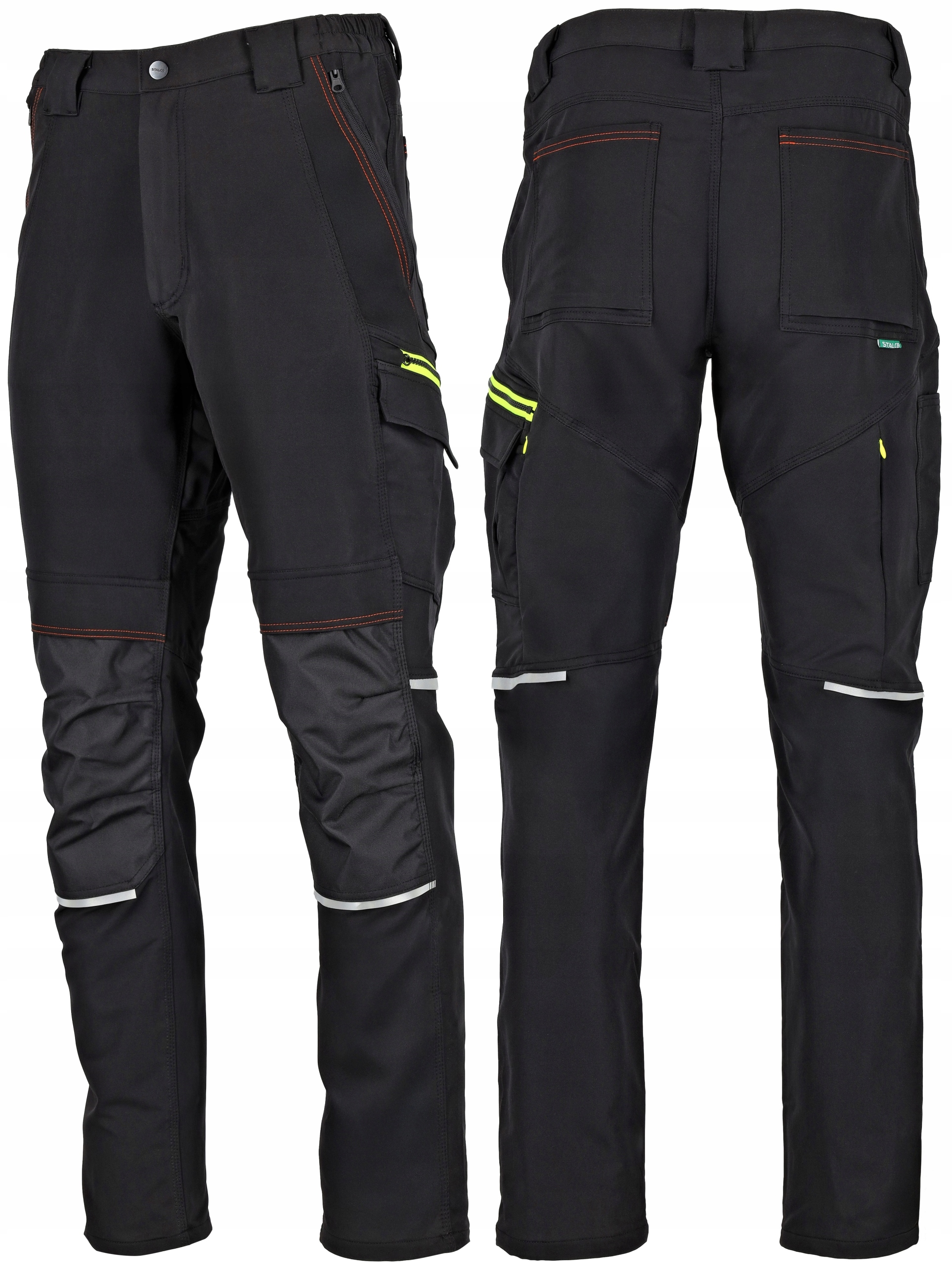 Spodnie robocze do pasa lekkie przewiewne elastyczne 4-kierunkowy Stretch