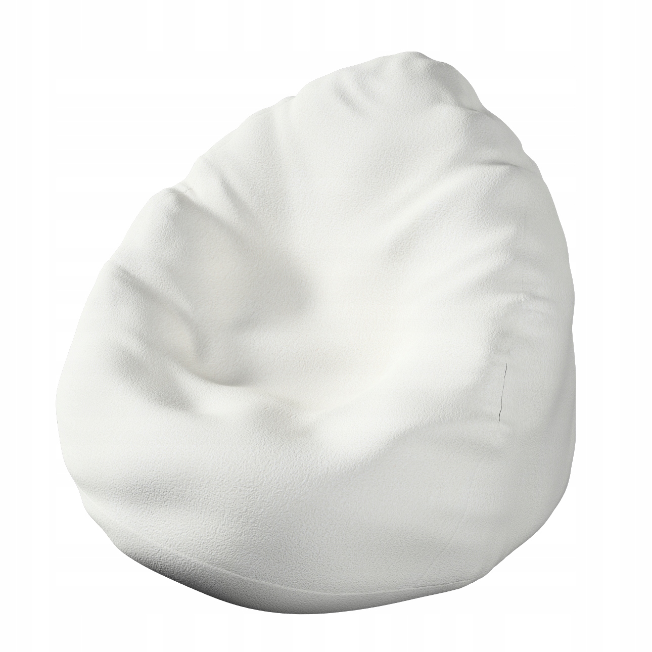 Obal na sedací vak Ø80 x 115 cm bílá bukla