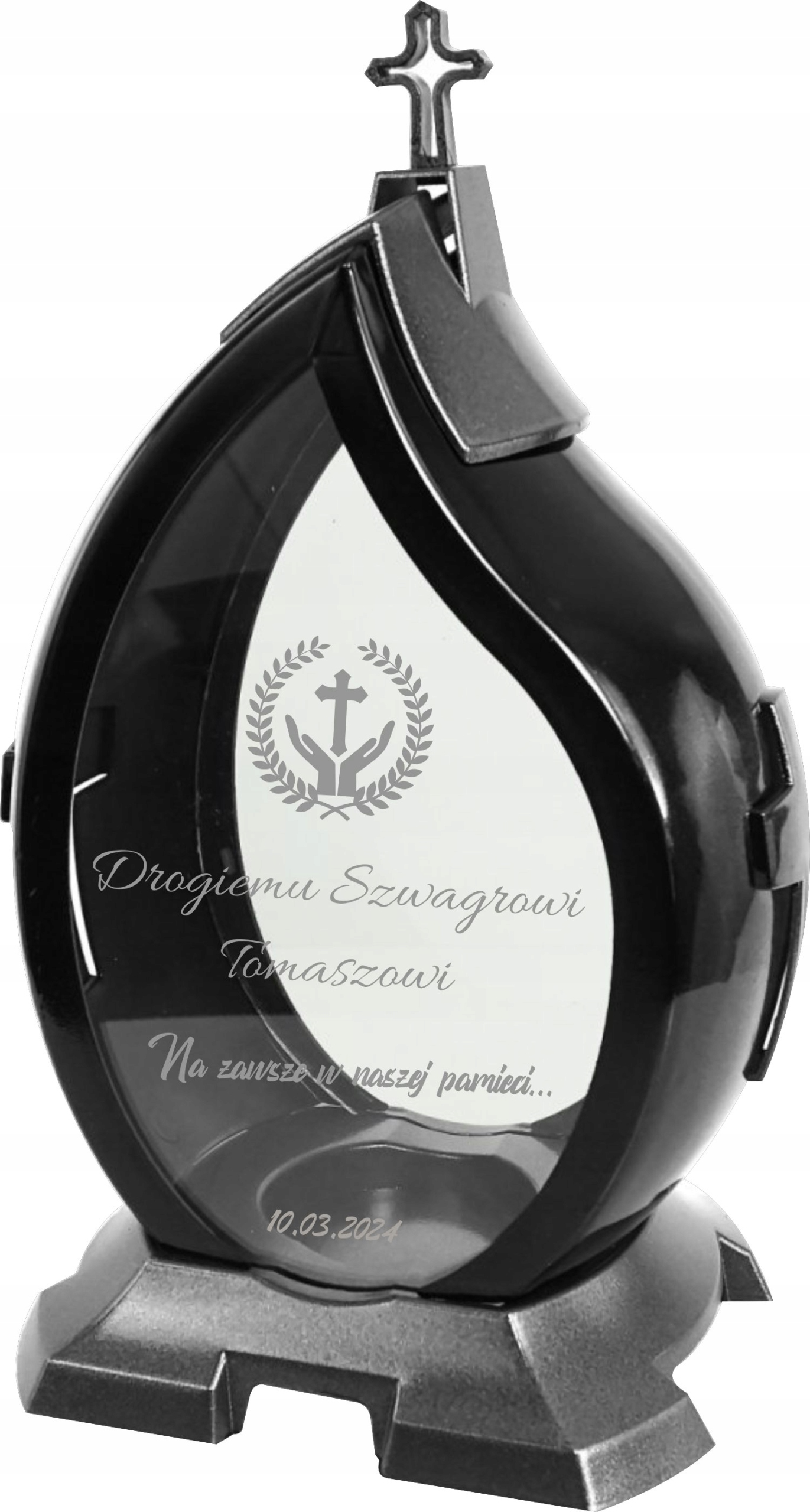 Hřbitovní Svíčka S Gravírováním Nápisem Pro Švagra Švagrové