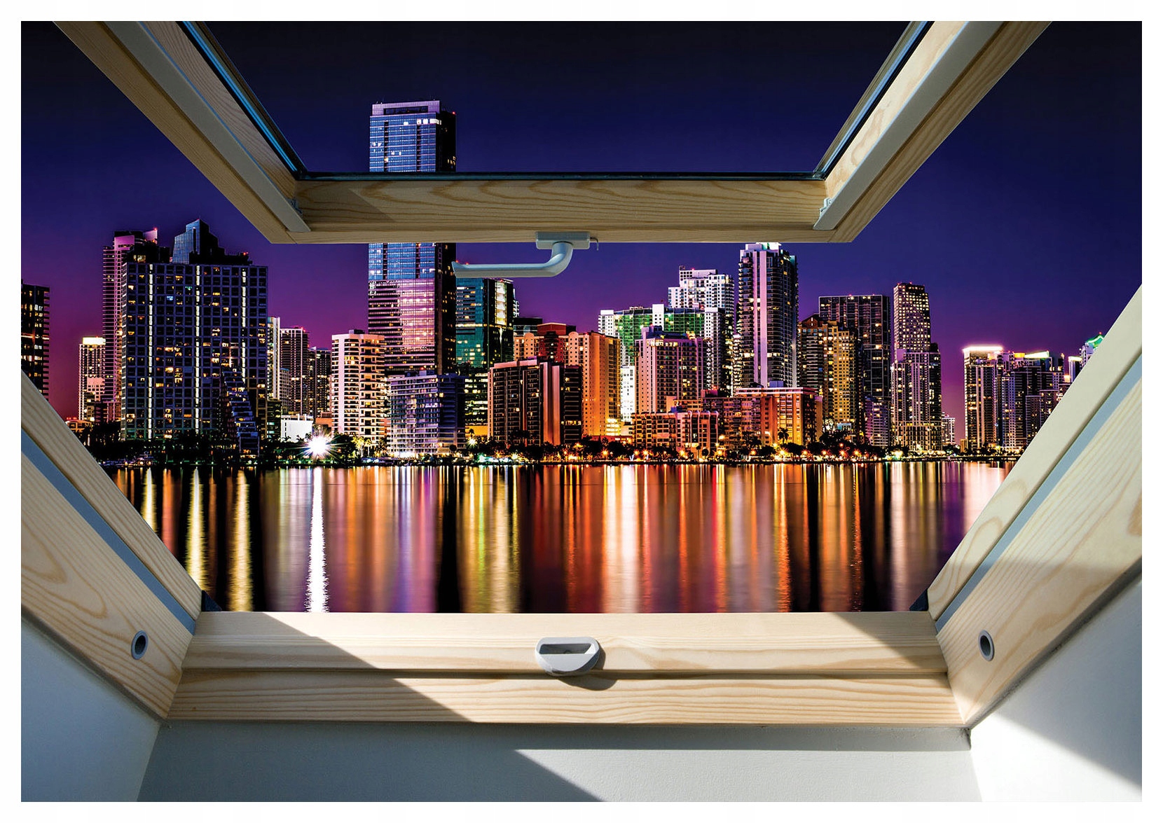 Fototapeta Nočné mesto Svetla Vinylový oblak 312x219 lepidlo