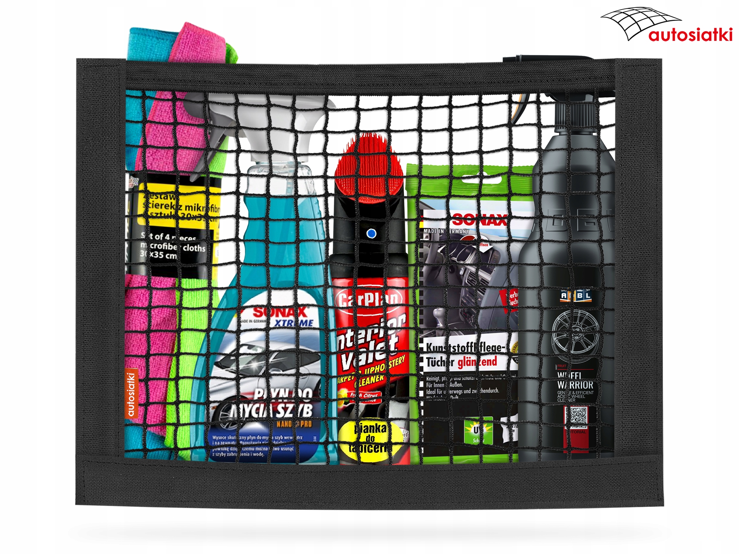 SIATKA DO BAGAŻNIKA 30x40 KIESZEŃ NADKOLE OPARCIE Rodzaj siatki