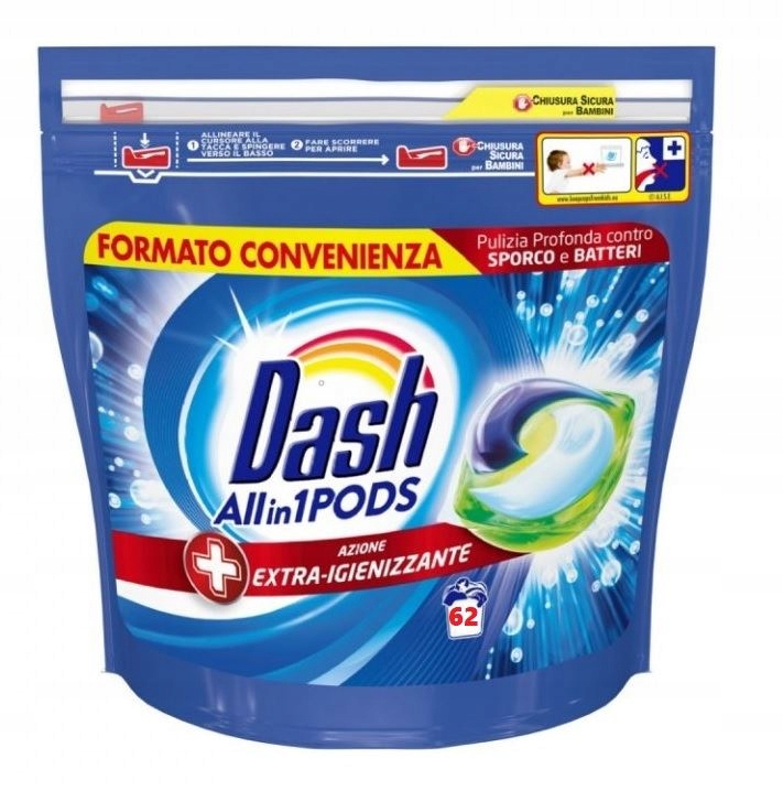 

Dash 62szt 3w1 kapsułki Extra Igienizzante