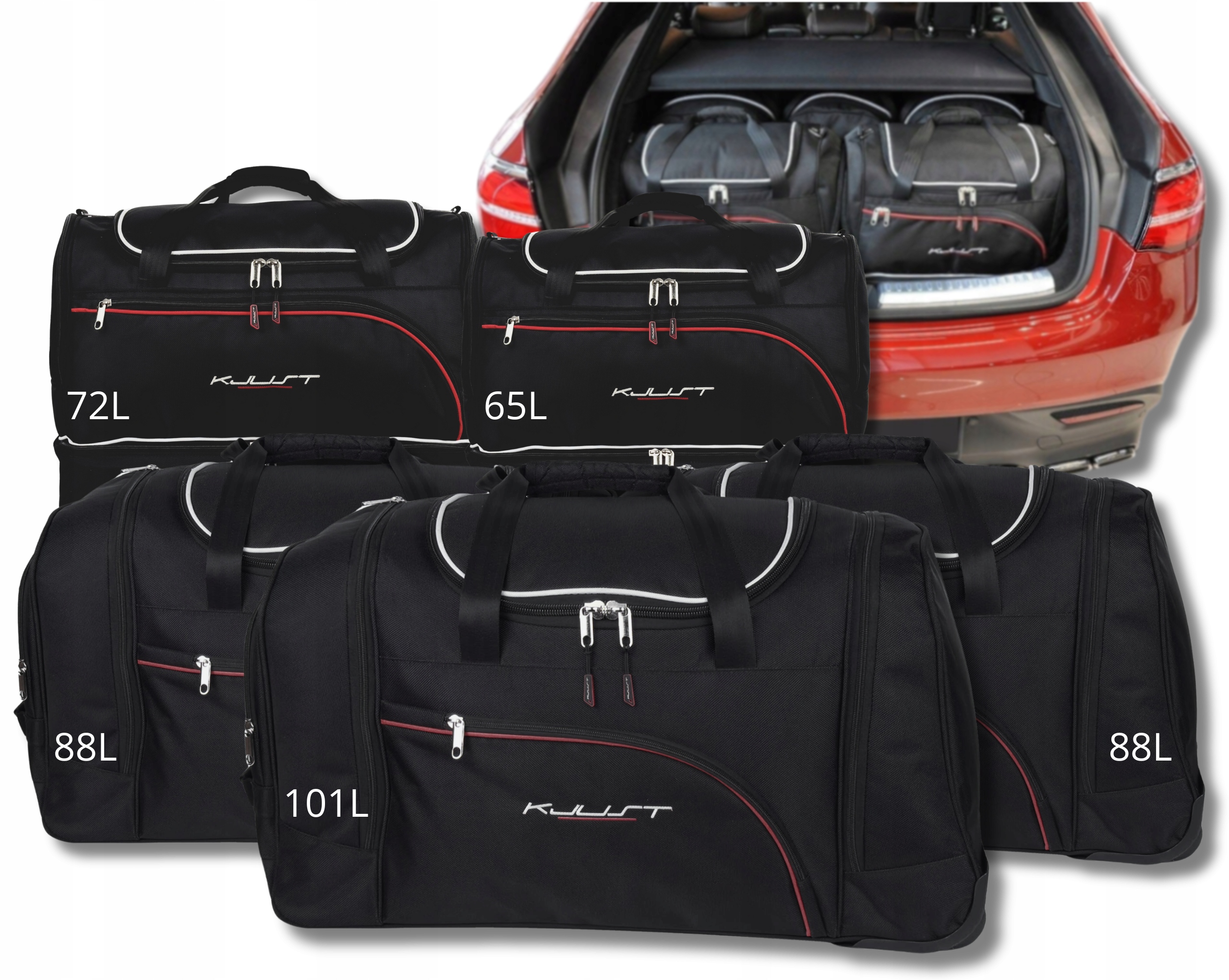 Cestovná Taška Do Kufra Mercedes-benz Gle Coupe 2015-2018 5 ks