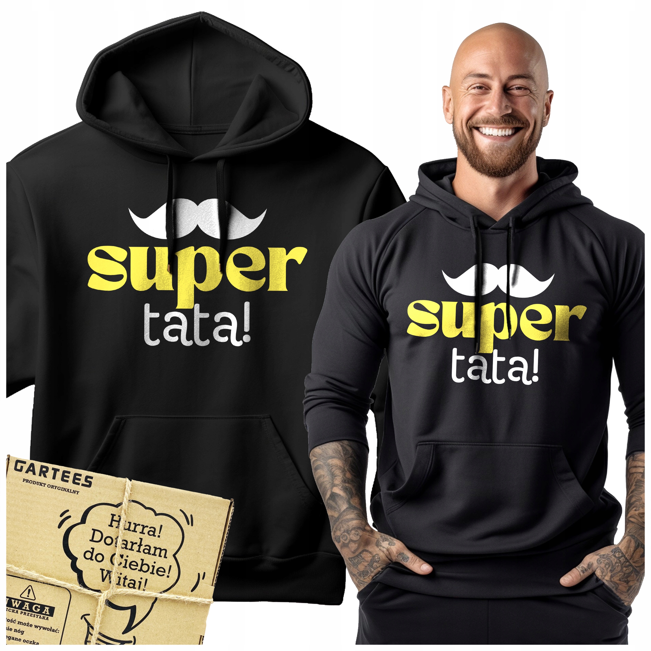 Pánská Mikina Kapuce S Potiskem Táta Ideální Dárek Ke Dni Otců