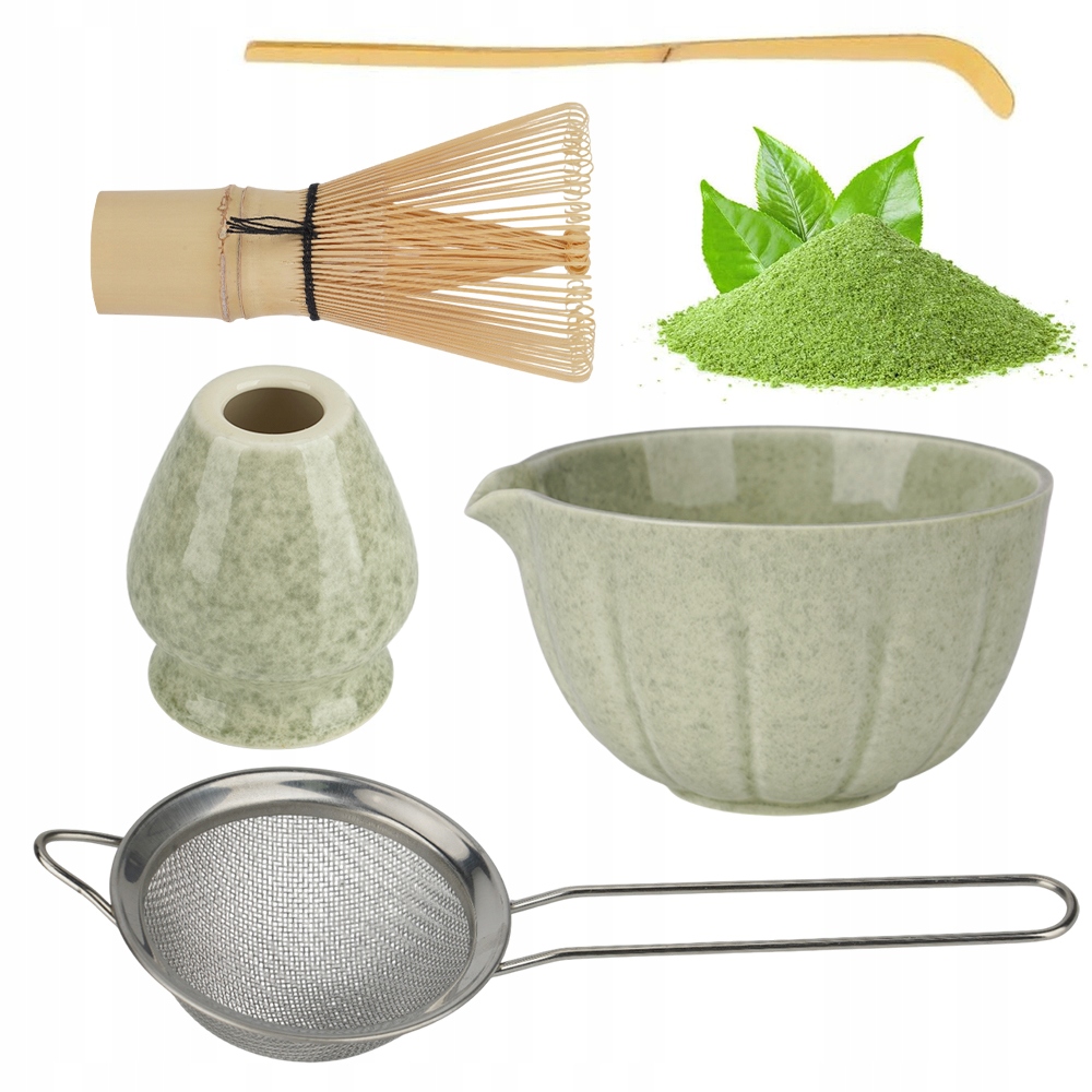 Levně Sada Na Čaj Matchy Chashaku Šlehací Metla Lžíce Sada Matcha 5KUSŮ