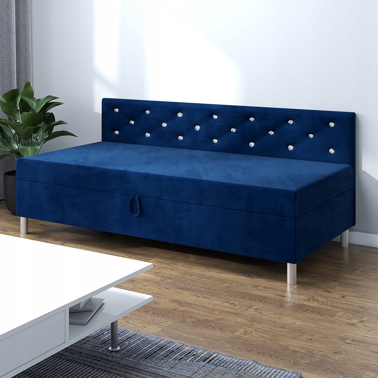 Jednolůžková postel s opěradlem Pohovka na spaní Princess 120