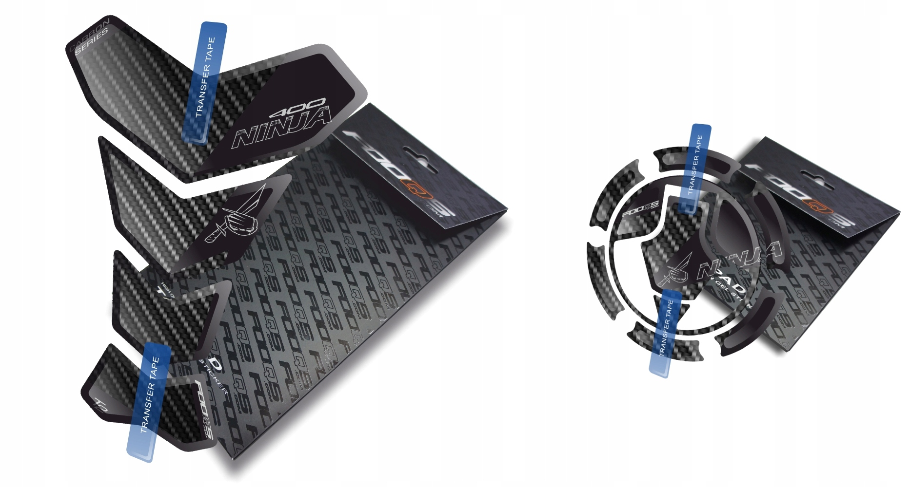 Tankpad Cap-pad Fooqs Kawasaki Ninja 400 Carbon