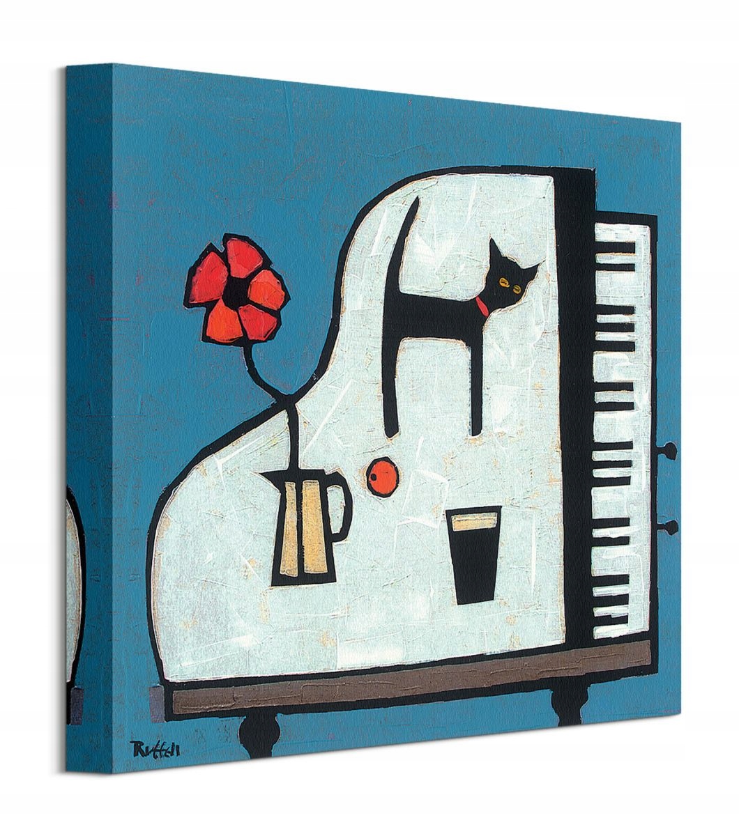 

Obraz płótno Kot na pianinie Colin Ruffell 30x30cm