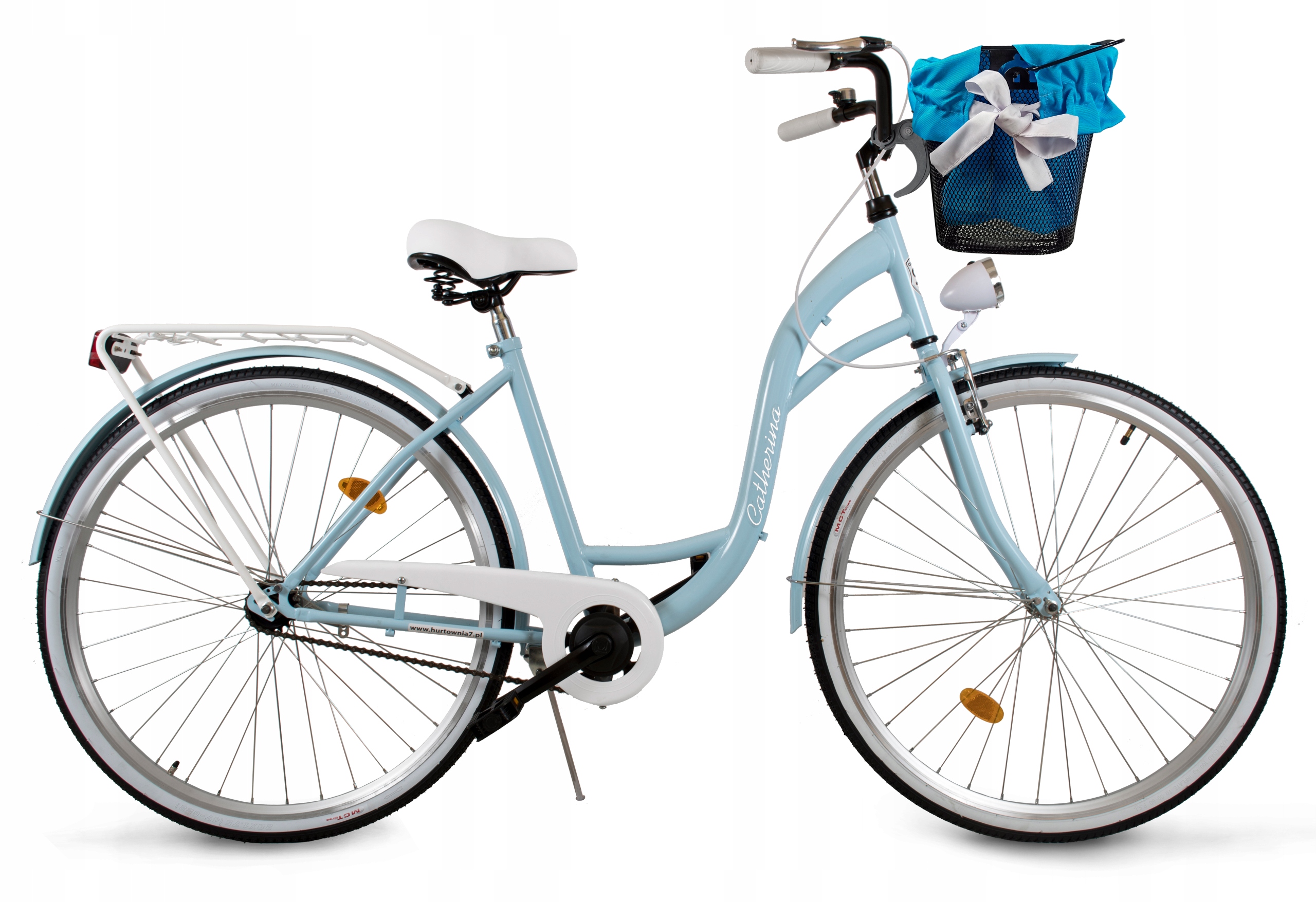 Rower Damski Miejski 26/28 Shimano 7B Lekka Damka Kosz