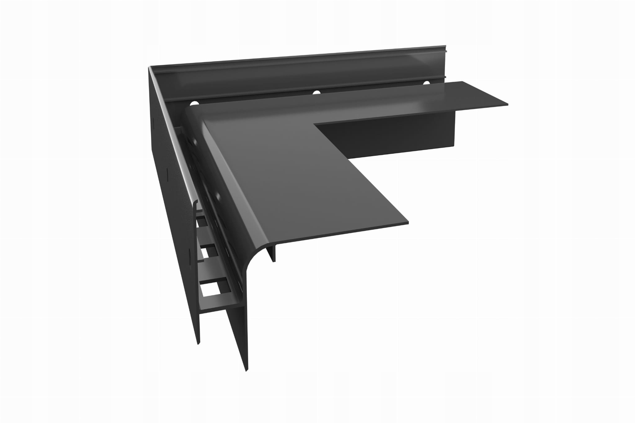 Vnější roh 90'' pro profily W30R Plus Renoplast Grafit Ral 7024