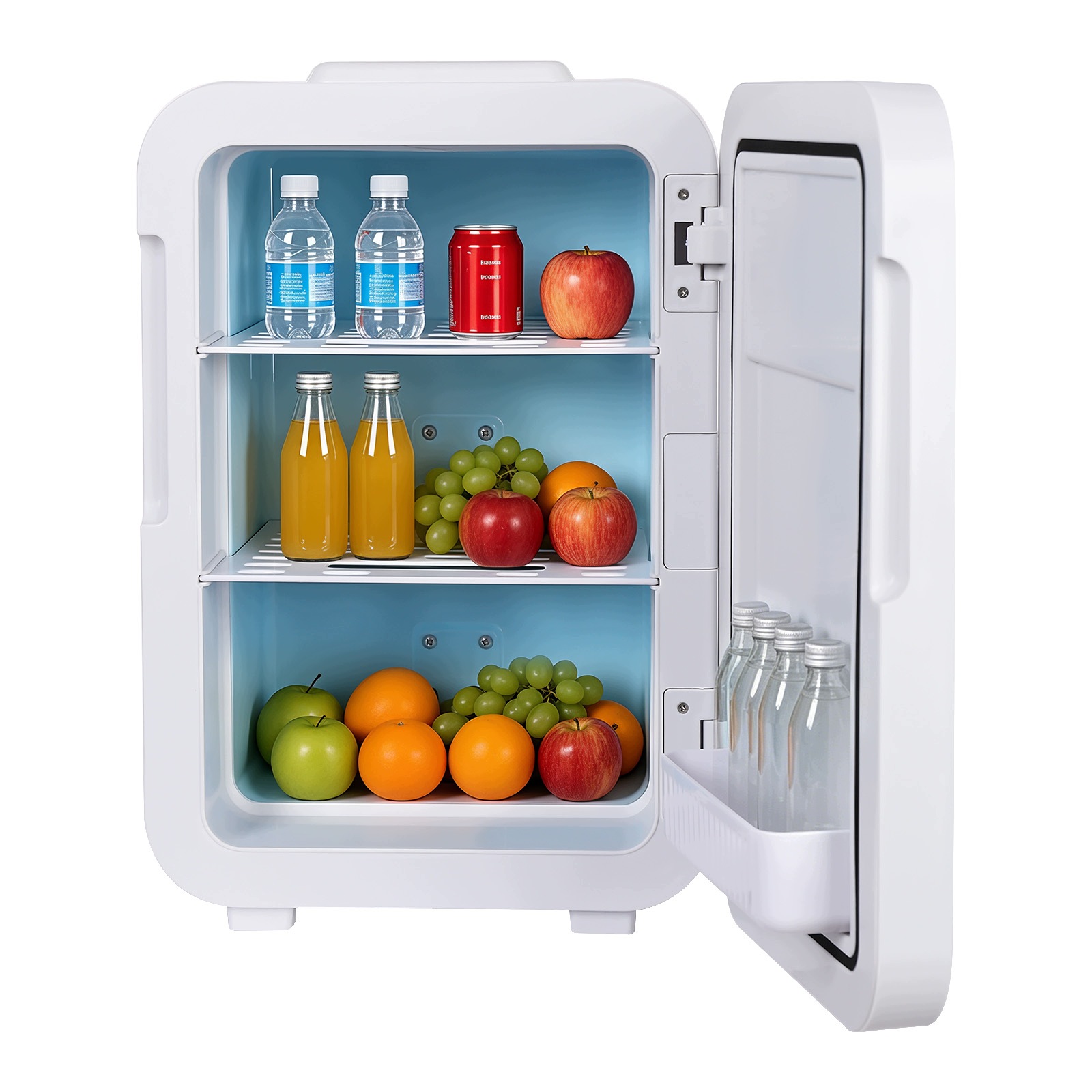 20L Multifunkční Mini Chladnička S Kontrolou Teploty 27,2*34,5*42,2CM Bílá