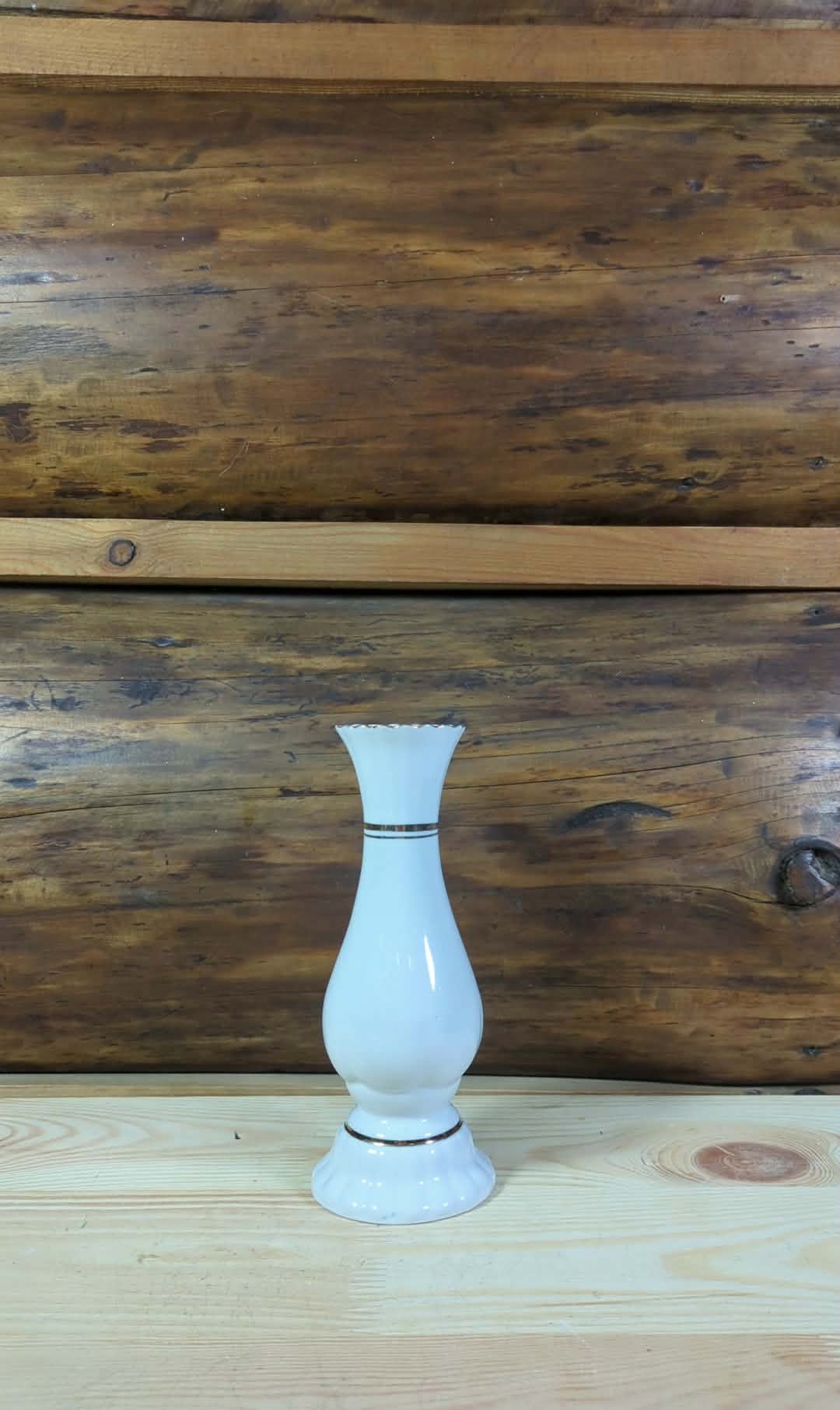 Porcelanowy Świecznik Wysoki