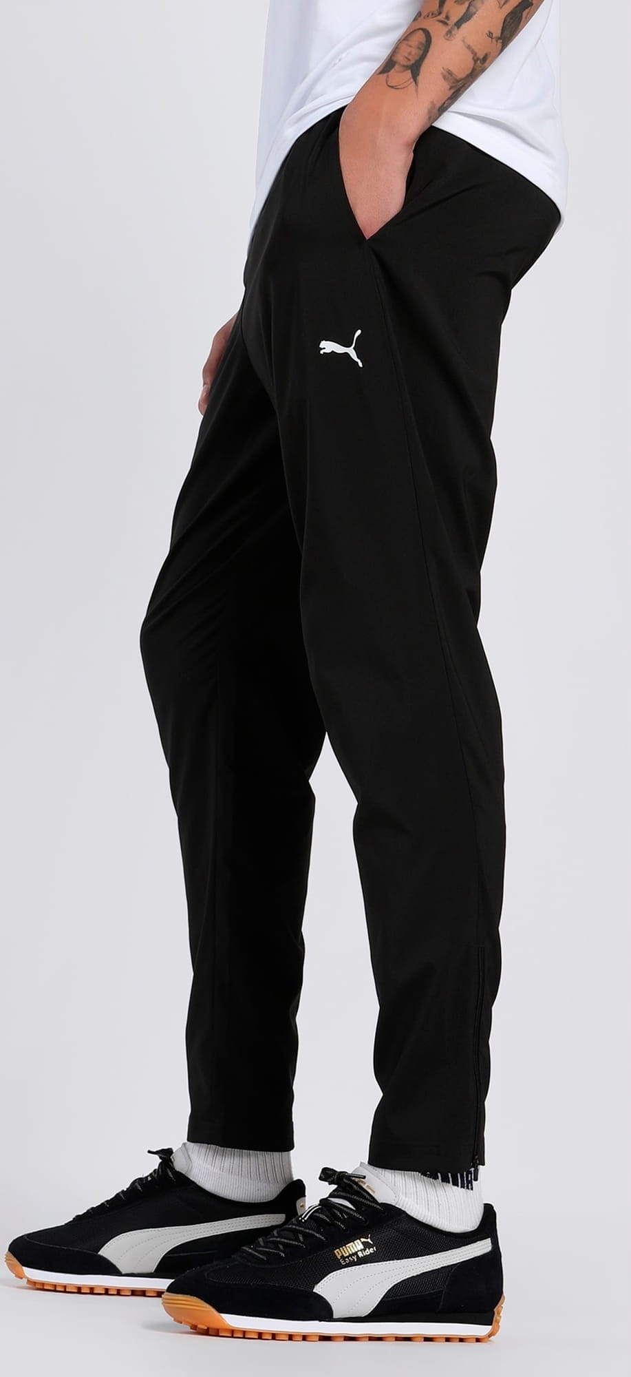 Puma pánské tenké termoaktivní sportovní tepláky M