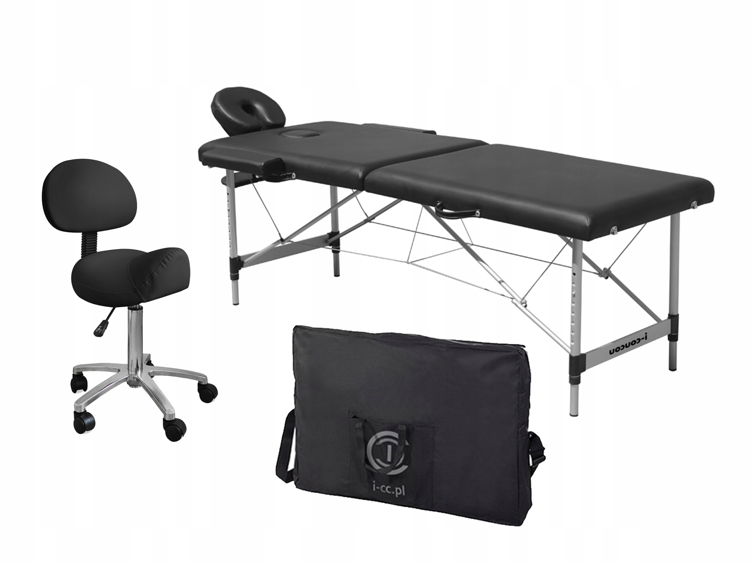 

Łóżko Kosmetyczne Składane Taboret Rodeo Oparciem