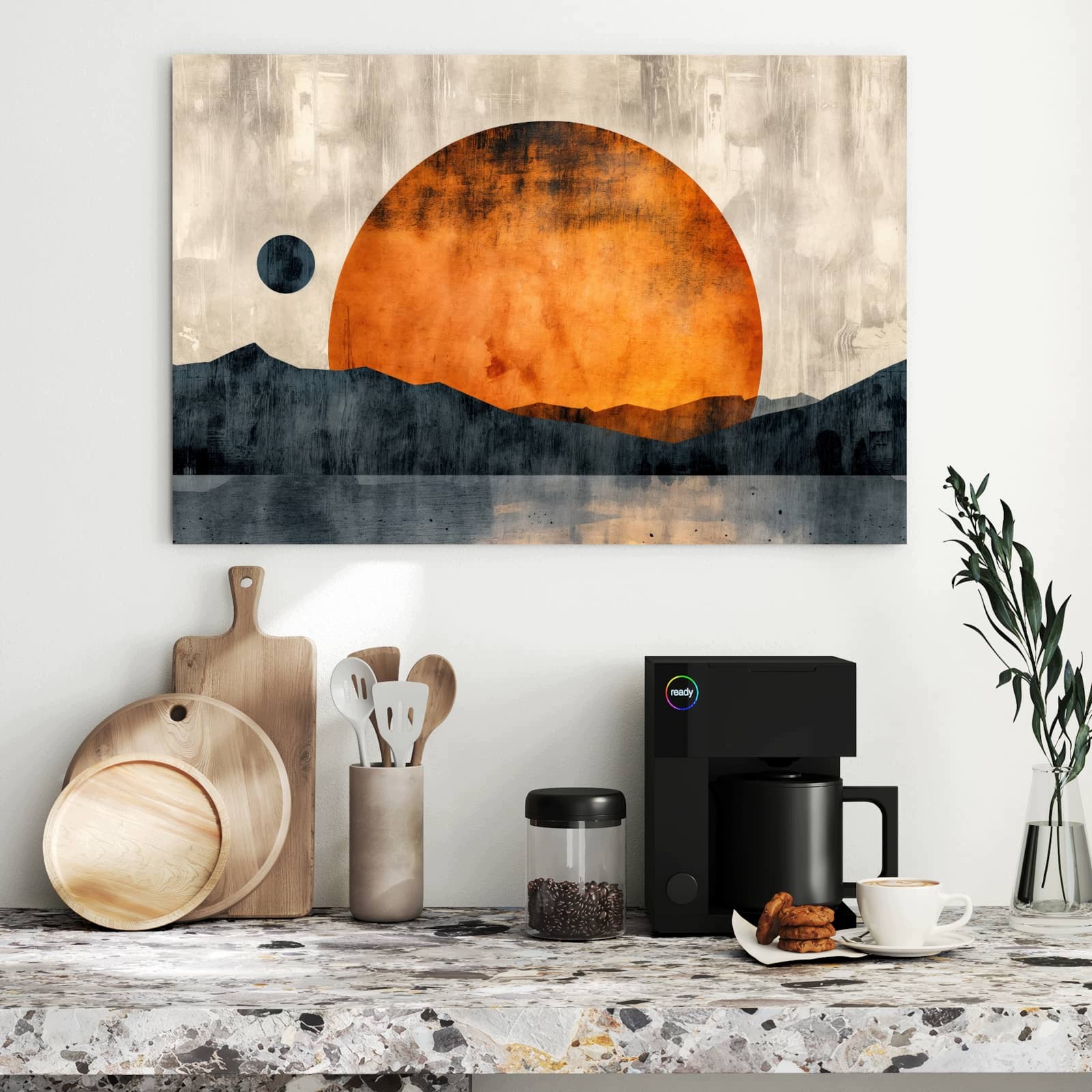 Magnetická tabule Západ slunce Umění 90 × 60 cm
