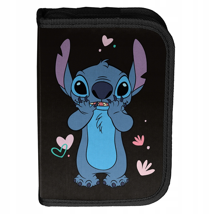 Piórnik jednokomorowy bez wyposażenia Disney Stitch dla dziewczynki Stich Typ rozkładany pojedynczy