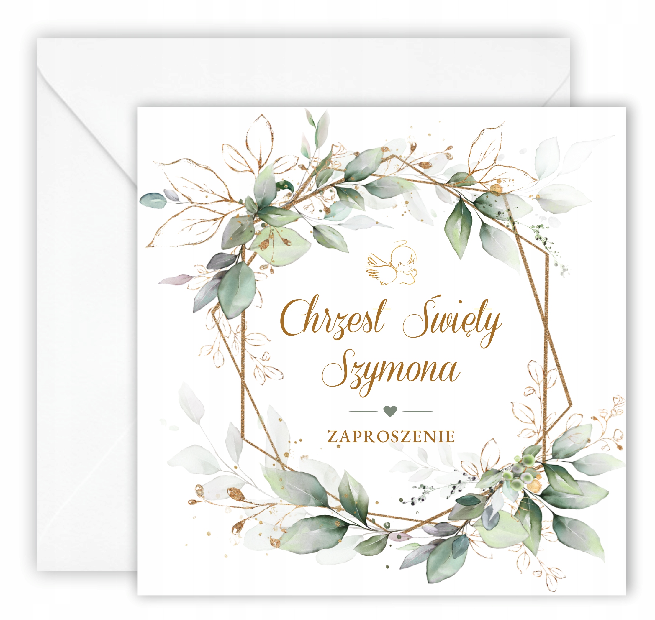 ZAPROSZENIA NA CHRZEST + IMIĘ + KOPERTA + SZNUREK Rodzaj chrzest