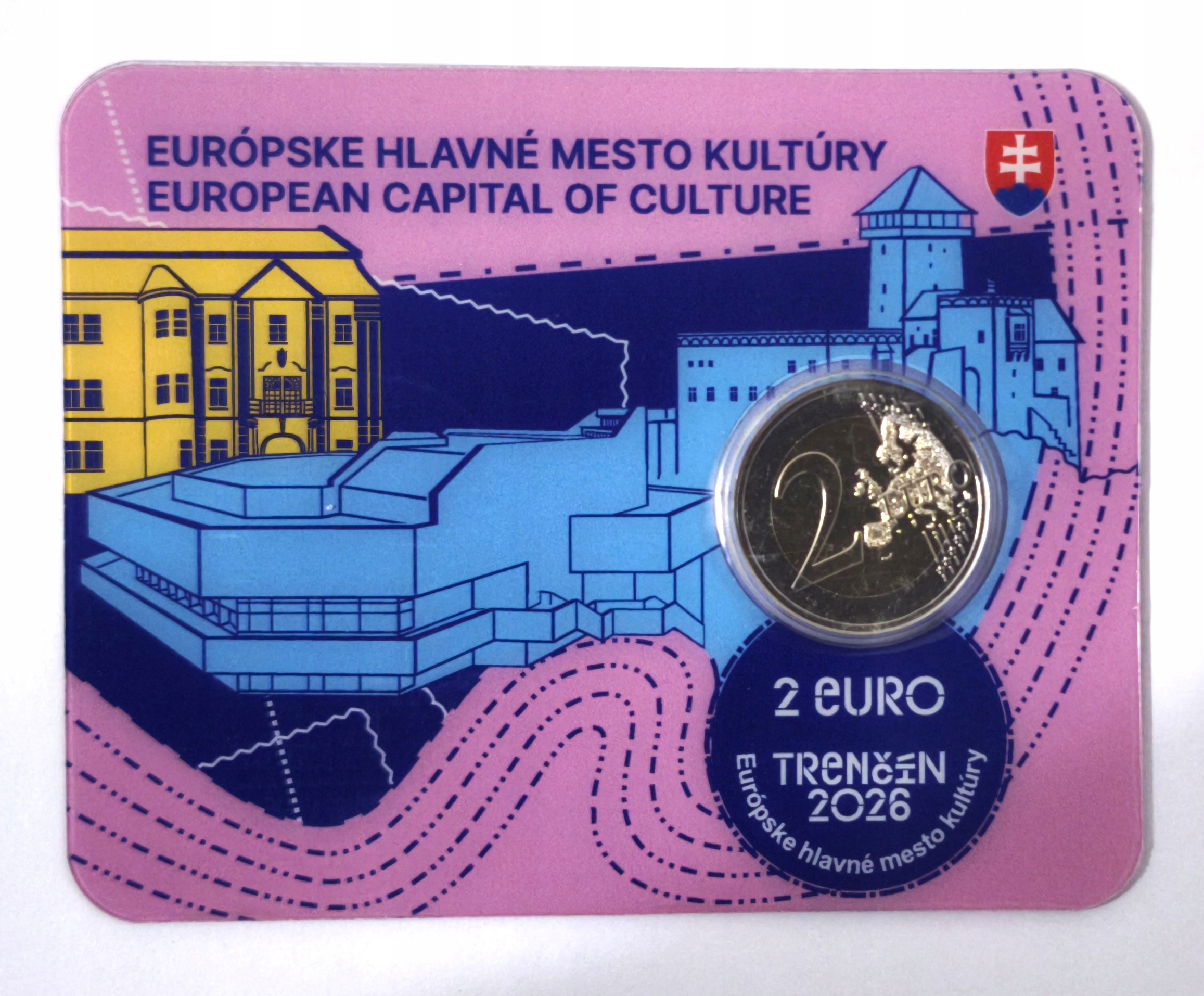Słowacja 2 euro Coincard 2026 - Trencin