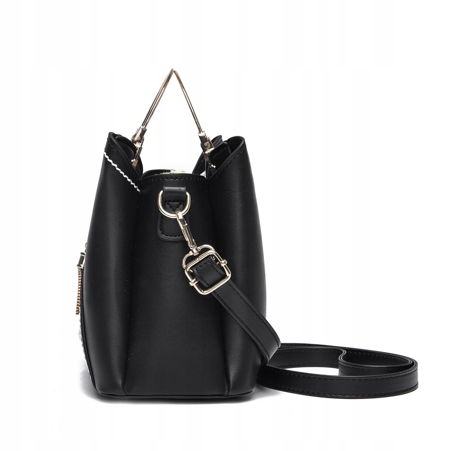 piękna Torebka kuferek brelok SERCE złoty GRANATOWA Stan opakowania oryginalne