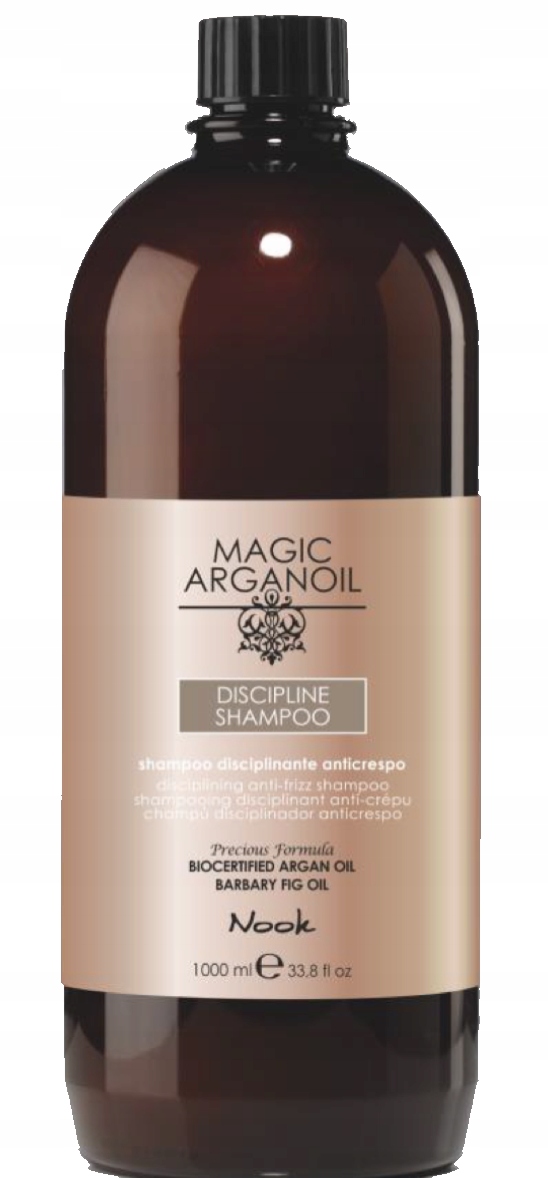 Nook Discipline Szampon Wygładzający Dyscyplinujący Nawilża Nie Obciąża 1L