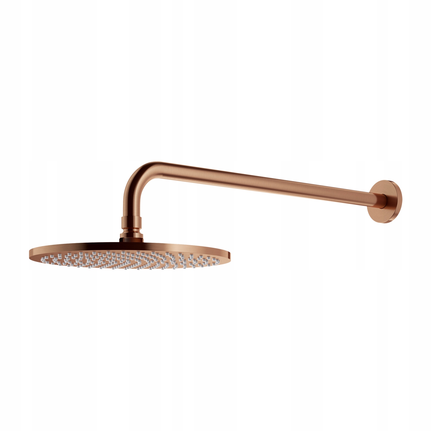 Dažďová Sprcha Slim S Mosadzným Ramenom 25 CM, Brúsená Meď