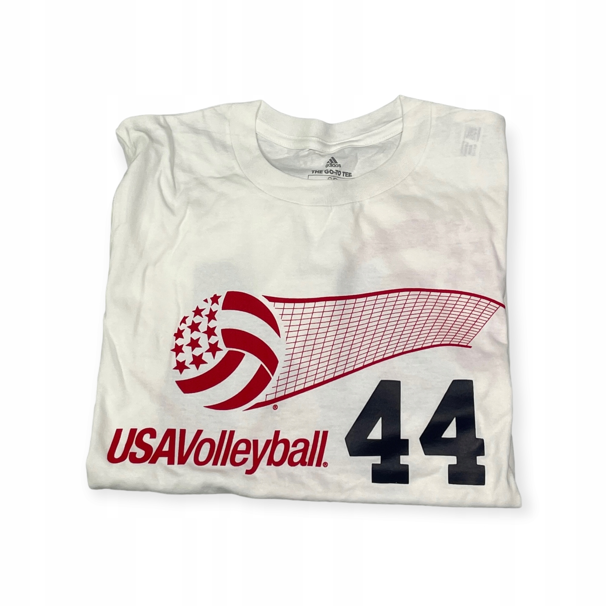 Koszulka męska biała ADIDAS VOLLEYBALL USA S 44 Rozmiar S