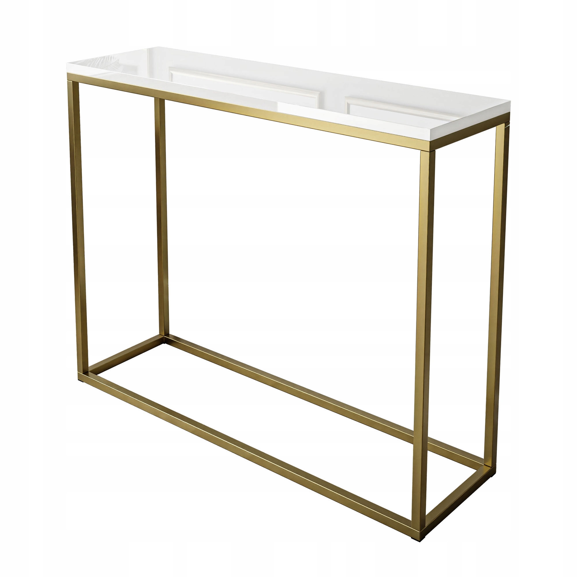

Konsola Modern 100 cm złoty mat biały