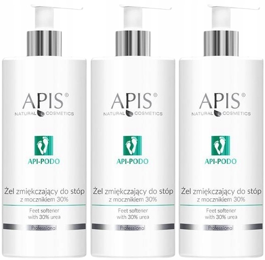 3 kusy Api-podo Gel Na Nohy s ureou 30% 500 ml Apis
