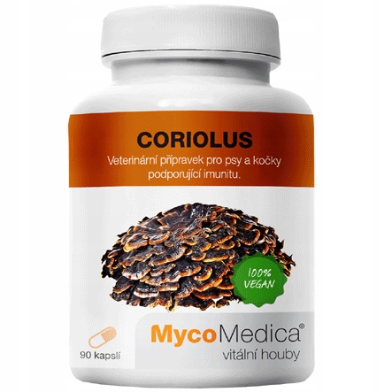 Coriolus versicolor Outkovka pestrá 90 kapslí MycoMedica