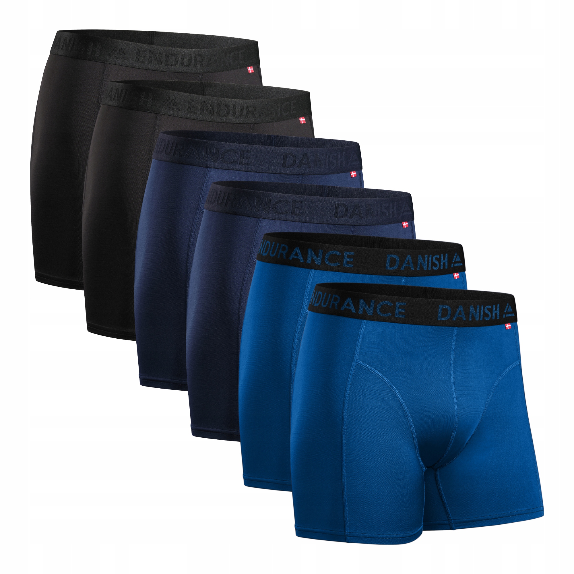 Pánské sportovní boxerky Danish Endurance Termoaktivní spodní prádlo 6-balení XL