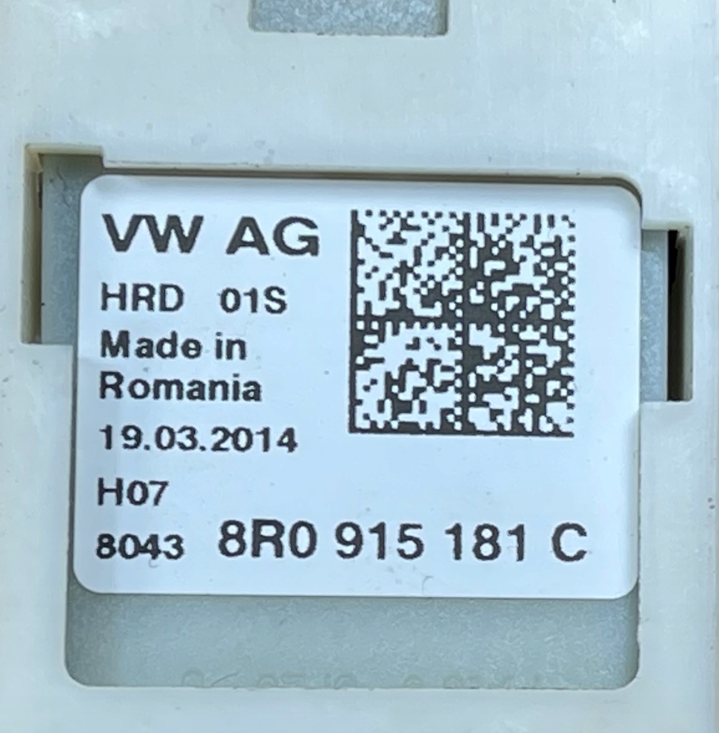 B1 PORSCHE MACAN S 2015 Batteriemanagement Sensor 8R0915181C