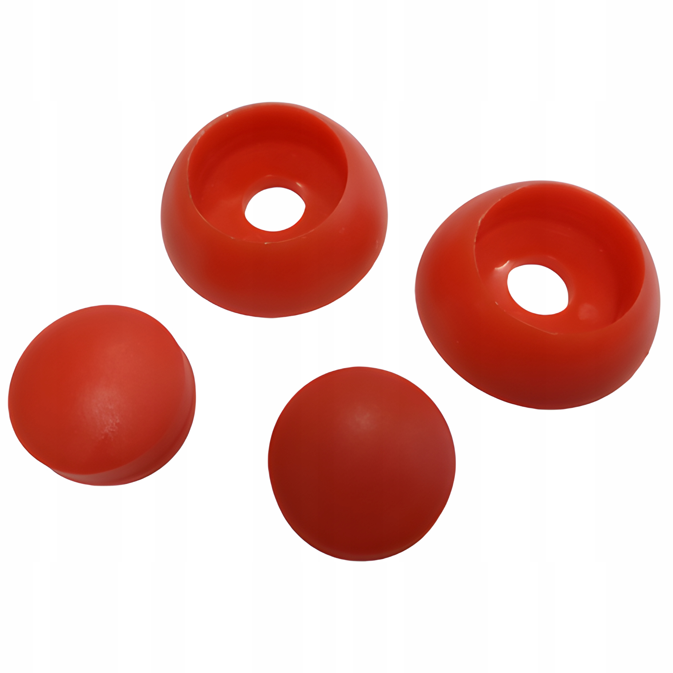 Záslepka kryt šrouby dvoudílná M12 Červená 50 Ks