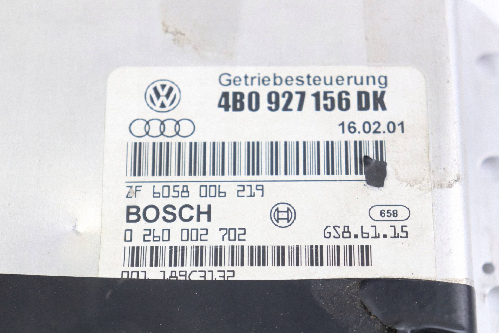 AUDI A6 C5 unité de commande électronique uce boîte de vitesses engrenage 2.5 TDI AUTOMAT 4B0927156DK 0260002702