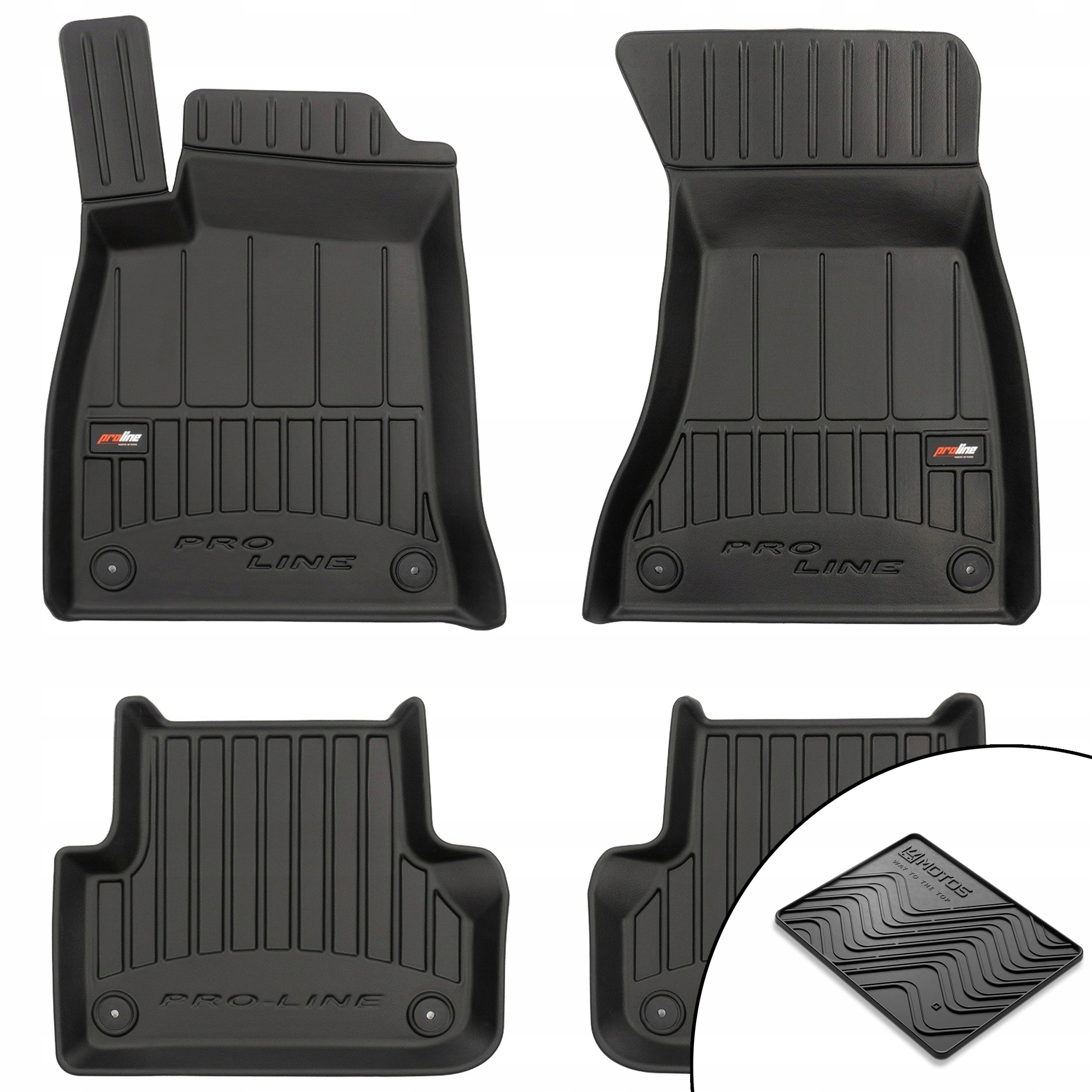 3D gumové rohože pre Audi A4 B9 2015-2023 rohož zdarma