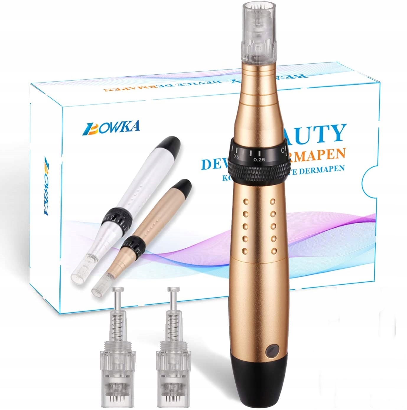 2x Bowka Elektrický propiska popis s mikrojehlami