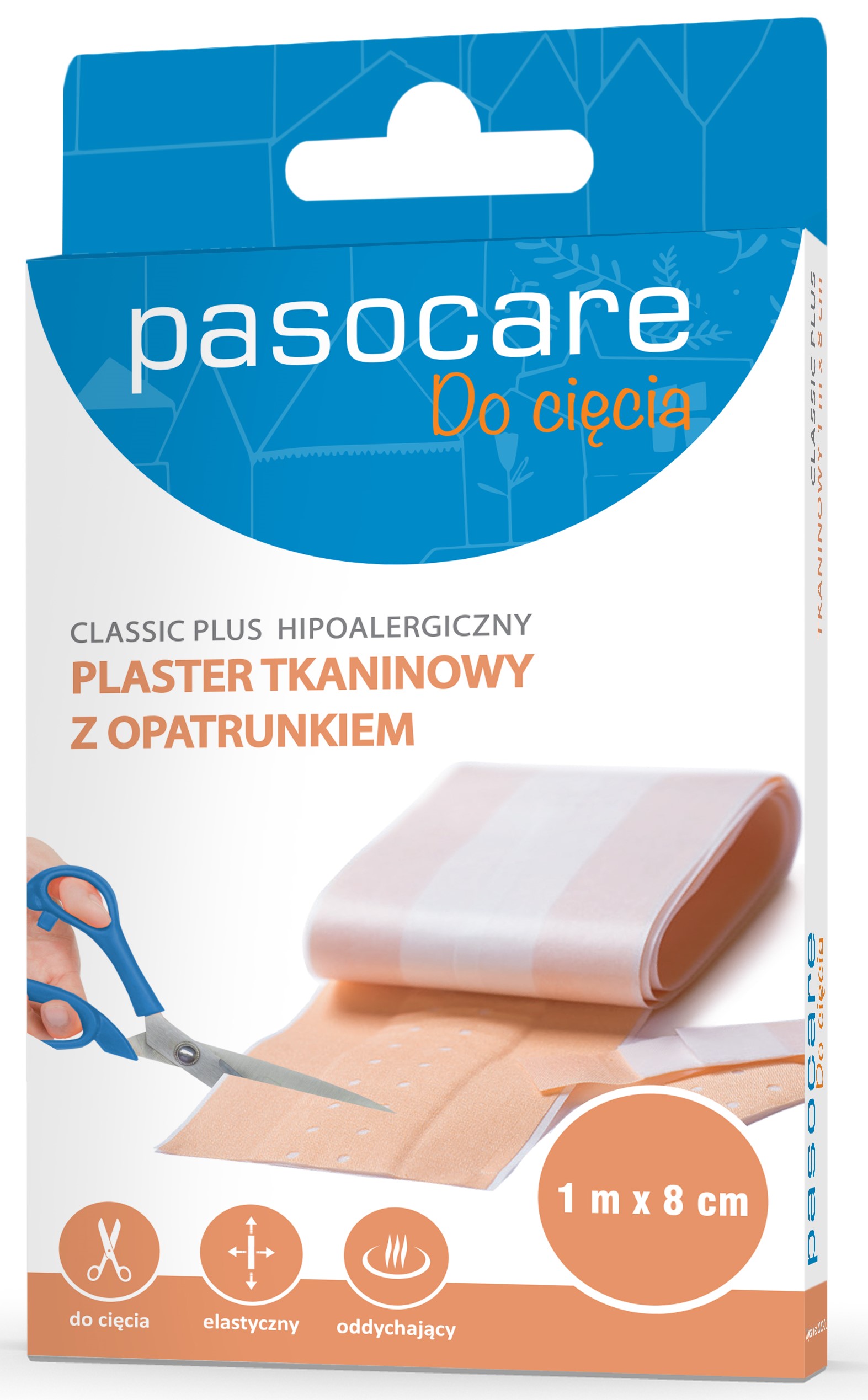 

Plaster Pasocare Classic tkaninowy z opatrunkiem