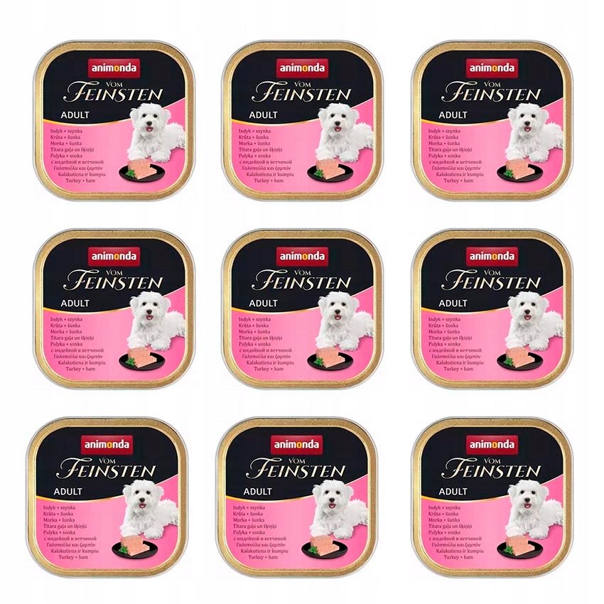 Levně Vlhké krmivo Animonda Krůta s šunkou 150 g 9 ks