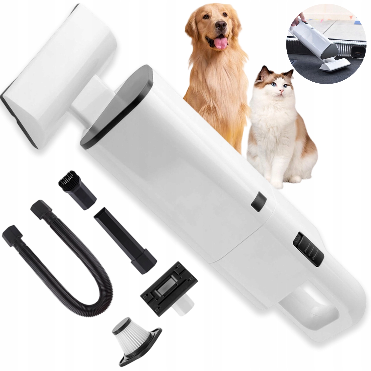 Vysavač 3500 Pa 500 ML Akumulátorový 4 Příslušenství